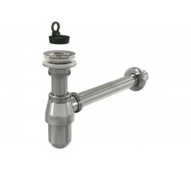 Сифон для умывальника Alca Plast бутылочный, 1 1/4х32, с прямой трубкой 32 мм A437 025-0468 