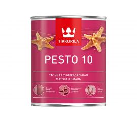 Алкидная эмаль TIKKURILA песто 10 база с 0,9 л матовая 25772 