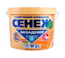 Антисептик для дерева СЕНЕЖ АКВАДЕКОР Х2-103 сосна, 9 кг 11042 