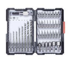 Набор бит, сверл, головок, 39 предметов, кейс kwb 108910 