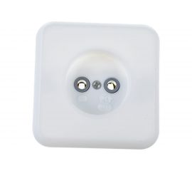 1-местная розетка duwi с/п без заземления АЛЬФА, белый, 23327 5 