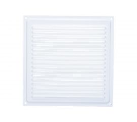 Решётка металлическая с сеткой (200 x 200; белая) Эвент ВРС 