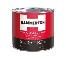 Грунт-эмаль по ржавчине Hummerton 3 в 1 белый 10 кг 1 205896 