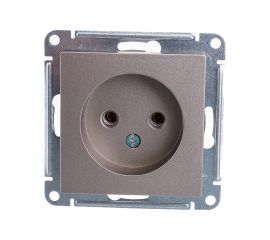 Механизм розетки Schneider Electric 1-м СП ATLAS DESIGN без заземления, 16А, шампань ATN000541 1240325 