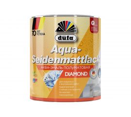 Эмаль Dufa AQUA-SEIDENMATTLACK аква полуматовая, белая 750 мл Н0000003470 