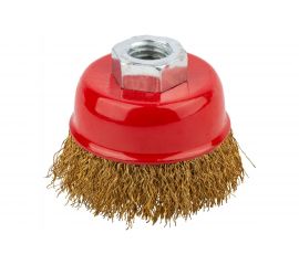 Корщетка чашечная (65 мм; М14; латунированная проволока) для УШМ КУРС 39036 