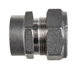 Муфта Lavita труба-вн. резьба усиленная V/S F 20х3/4 HP, НИКЕЛ 