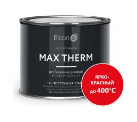 Термостойкая эмаль Elcon Max Therm ярко-красная, 400 градусов, 0,4 кг 00-00002926 