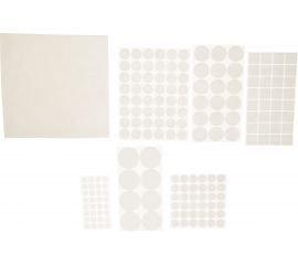 Набор самоклеящихся накладок на мебельные ножки Stayer COMFORT 175 шт, белые 40917-H175 