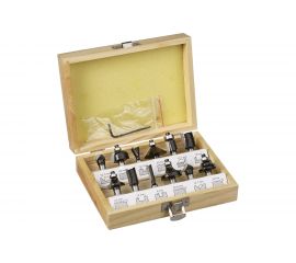 Набор фрез (12 предметов; хв-к 8 мм) для фрезера KWB 757290 