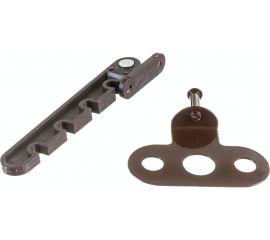 Оконный ограничитель д/ПВХ Левша коричневый У1-5649.К 