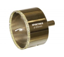 Коронка алмазная по керамограниту/керамике Профи (65х70 мм) ПРАКТИКА 917-705 