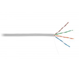 Кабель NETLAN U/UTP 4 пары, категория 5e, внутренний, PVC, серый, 305м CCA-UU004-5E-PVC-GY 