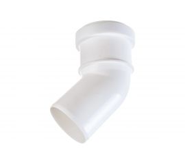 Отвод для бесшумной канализации ПОЛИТЭК из ПП, диаметр 50х45 градусов 100005045 