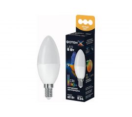 Светодиодная лампа ФОТОН LED B35-C 8W E14 3000K, серия Х 23966 