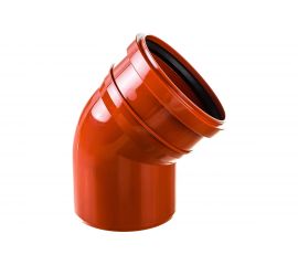 Отвод ПОЛИТЭК 110 мм, 45 градусов 200211045 