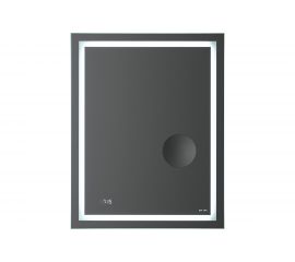 Универсальное зеркало AM.PM с контурной Led-подсветкой, часами и косметическим зеркалом M91AMOX0553WG 