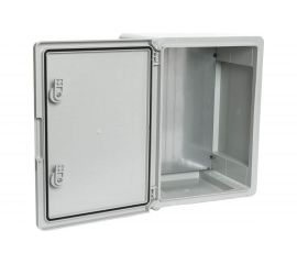 Пластиковый щит Plastim с монтажной панелью, IP65 влагозащищенный, непрозрачная дверца PP3005 