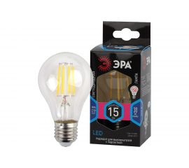 Лампа ЭРА FLED A6015W840E27, филамент, груша, 15Вт, тепл, Е27 10/100/1500 Б0046983 