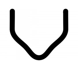 Скоба с внешним углом (100 шт; 0.8 мм) для ремонта пластика RedHotDot ST08003 