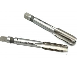 Машинно-ручной метчик TORNERI М12х1.5 комплект из 2-х штук Р6М5 019800 