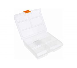 Пластиковый органайзер РемоКолор прозрачный, 14,4 х 16,5 х 3,6 см, 5 ячеек, 65-1-503 