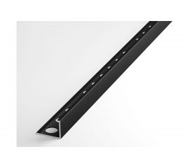 Профиль окантовочный L-образный алюминиевый ЛУКА 15 мм, 2,7 м, 5 шт, Черный УТ000028005 