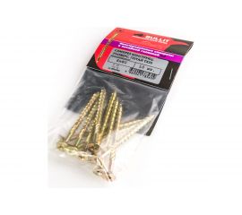 Универсальный саморез ГОСКРЕП конструкц. 6,0 x 80 желт.,потай TX30 10шт КЕ.030140 