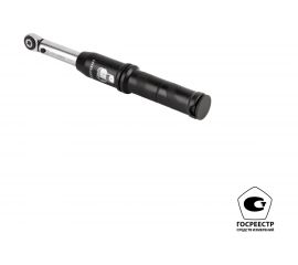 Динамометрический ключ WIEDERKRAFT 5-25 Нм, трещотка с проходным приводным квадратом 1/4 WDK-NX05025 