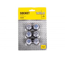 Гнездо панельное 10-25 SOCKET 6 шт Weld G10-25 