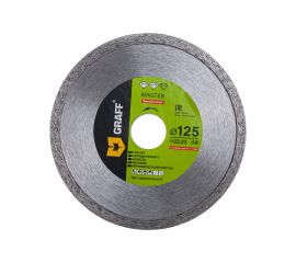 Алмазный диск по керамограниту диаметром 125 мм серия Master GRAFF speedceramic125 