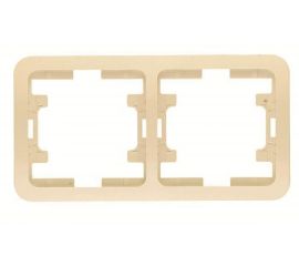 Двойная рамка, кремовая Makel Mimoza 32012 