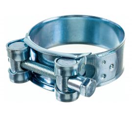 Силовой хомут Nord-Yada Д: 52-55 мм, Ш: 22 мм, Т: 1,2 мм, болт: М6х55, оцинкованная сталь 905994 