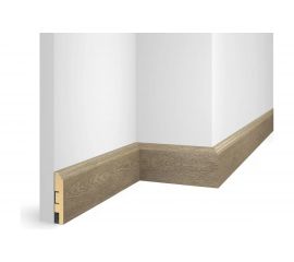 Плинтус COSCA DECOR ЕP07 NanoFlex дуб Корсика, 80x16x2400 мм, МДФ СПБ081697 