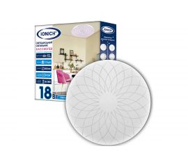 Светодиодный декоративный светильник IONICH Кассиопея серия 2217 эффект Звездное небо 18 Вт 1260 Лм 230 В 6500 К 260 мм IP20 1107 