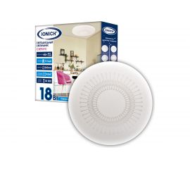 Светодиодный декоративный светильник IONICH Сириус серия 2160, 18 Вт, 1260Лм, 230В, 6500К, 260 мм IP20 1703 