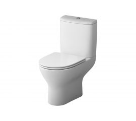Унитаз-компакт Damixa Luna без ободка с сиденьем микролифт DX46C8600SC 