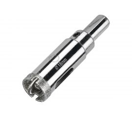 Коронка алмазная по керамограниту и керамике с центрирующим сверлом 18 мм Diamond Industrial DIDCSC018 