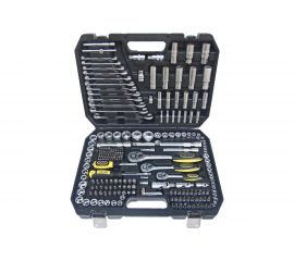 Набор инструмента ЭВРИКА 1*2""&1*4""&3*8"", DR, 6-гранный, 216 предмет ER-80216 