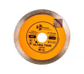 Диск алмазный отрезной Сплошной Ультратонкий Ultra Thin hot press (125х22.23 мм) TRIO-DIAMOND UTE522 