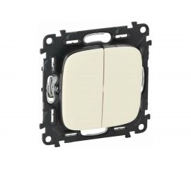 Механизм выключателя Legrand 2-кл. СП Valena Allure 10А IP20 250В Leg 752805 1180937 