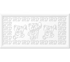 Экран для радиатора Стильный Дом Мишки 120x60 см, белый v547176 