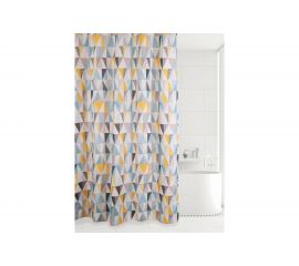 Штора для ванной комнаты Bath Plus 180х200 Triangular Scrawl khaki tone ch-21260/5 