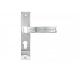 Дверная ручка на планке НОРА-М NEW 106-62 мм хром 17006 