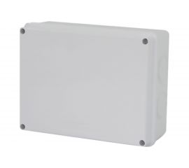 Разветвительная коробка STEKKER EBX31-03-65, 10 выбивных отверстий, IP65, светло-серая 39559 