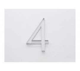 Цифра дверная 4 Brante LOFT 60 мм матовый хром 150183 