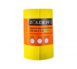 Бумага шлифовальная наждачная (5 м; 115 мм; Р150) ZOLDER Z-105-5-150 
