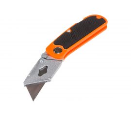 Нож, 18 мм, складной, пластиковая двухкомпонентная рукоятка, сменное трапециевидное лезвие, +5 лезвий Sparta 78981 