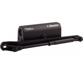 Дверной доводчик ISPARUS 440 морозостойкий, для дверей от 80 до 140 кг, черный 17206 