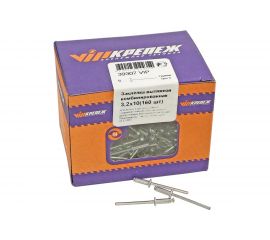 Вытяжная оцинкованная заклёпка vipкрепеж 3,2х10 160 39307 VIP 